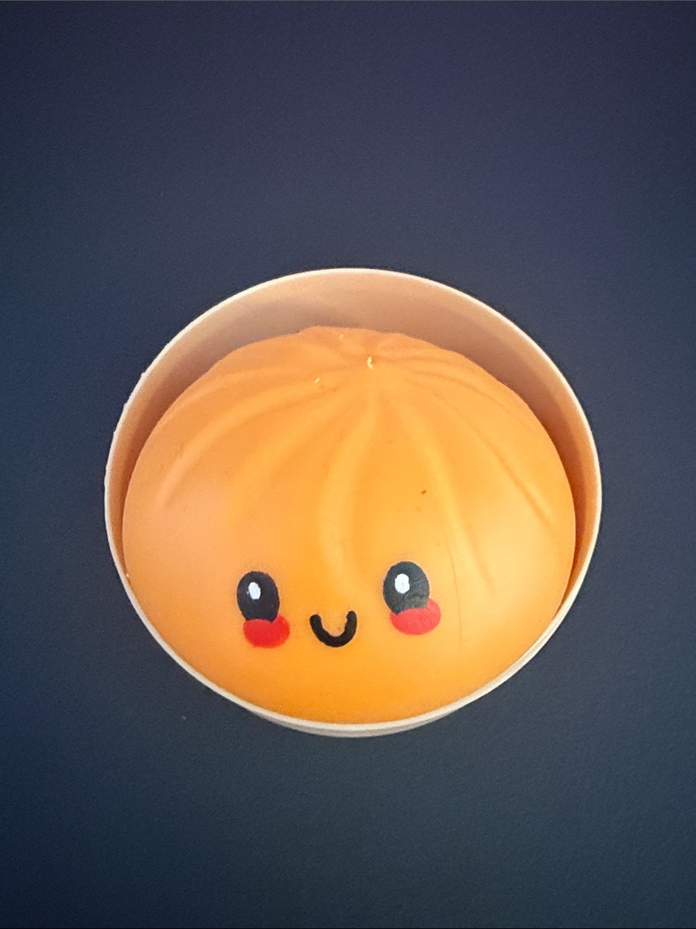 Cute Orange Smiley Squishy Toy for Kids